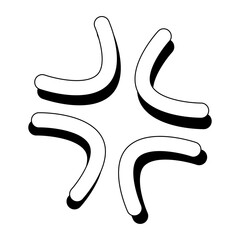 comic effect expression element transparent background