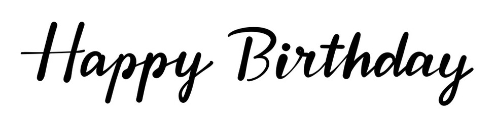 Happy Birthday の手書き文字