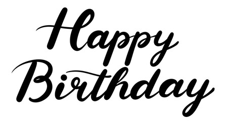 Happy Birthdayの手書き文字