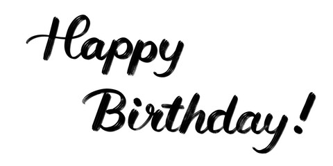 Happy Birthday!の手書き文字