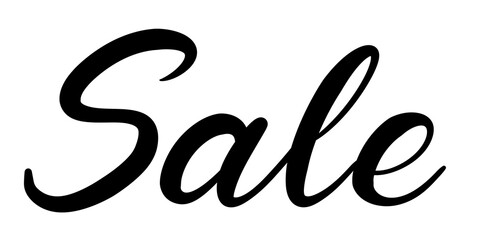 Saleの手書き文字