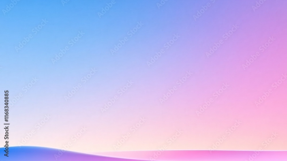 Poster soft gradient background with gentle waves of color.