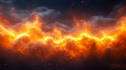 Fototapeta premium A burst of red energy on a black background. Modern design background