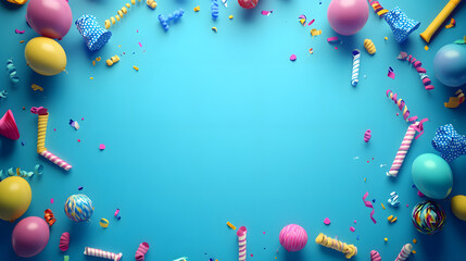balloons and confetti