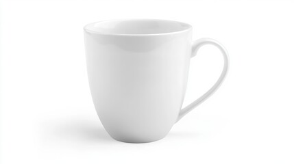 Blank mug mockup on white background