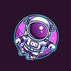 Chibi Astrounut Esport Logo