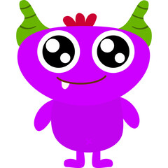 Cute Character Cartoon Monster Illustration