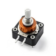 Potentiometer isolated on a white background