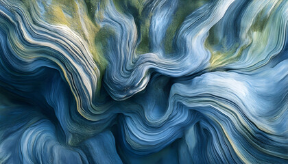 Obraz premium Abstract Blue Swirl Illustration