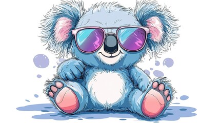 Cool Koala with Sunglasses