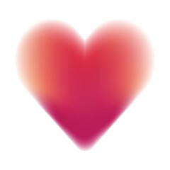 Beautiful red heart-shaped gradation