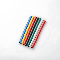 Fototapeta premium Heat Shrink Tube isolated on a white background
