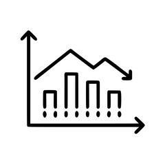 Stock exchanges in outline icon style, business and finance theme.