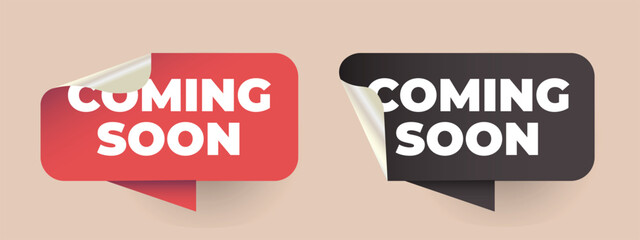 Coming soon text box template design