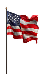 Obraz premium Waving American Flag USA Patriot Day Independence Freedom Symbol