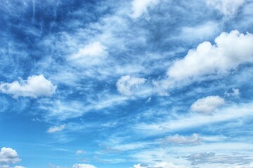 Obraz premium blue sky with clouds