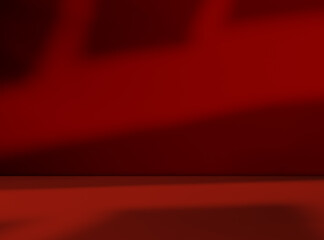 Background red wall dark table studio room empty bar podium shadow abstract floor cement mockup overlay leaf backdrop minimal product cosmetic presentation, loft happy new year, gradient pastel.