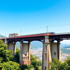 Naklejka premium The Santo Spirito railway bridge
