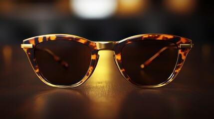 Tortoise shell sunglasses.