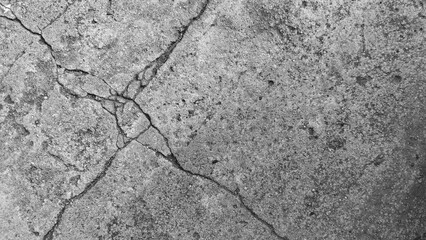 Cracked concrete wall texture, Cement background not painted in vintage style