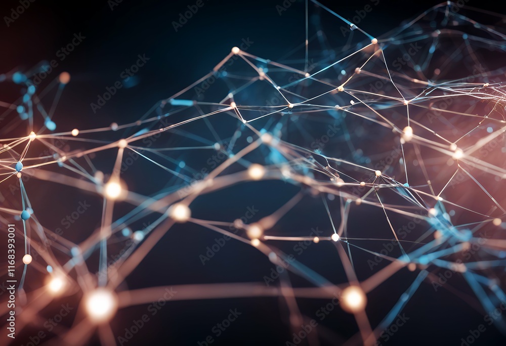 Aufkleber abstract network back connection technology points lines data structure transfer
