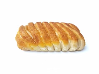 croissant or Toast bread isolated on white background