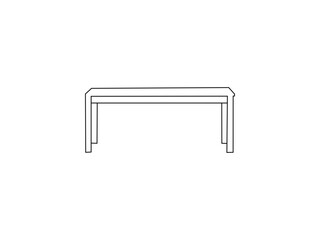 Table Design Vector Art Illustration