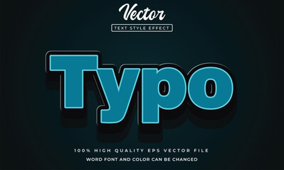 Editable offset typo 3d text effect