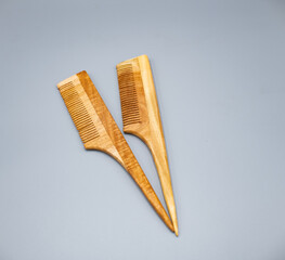Natural Wooden hair Comb set bio degradable 