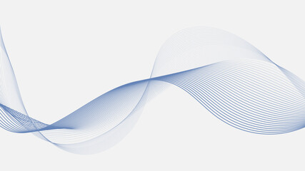 Geometric curved lines in gradient forming dynamic futuristic abstract flow patterns