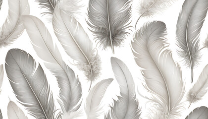 Seamless Vector Pattern of Feather and Bird Wings
Vintage Illustration of Feather and Quill Drawing
Nature-Inspired Feather Design with Pen and Plume
Light Feather Silhouette and Wing Symbol Illustrat