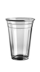 Clear Plastic Cup Disposable Beverage Container Empty Drinkware Transparent Tumbler