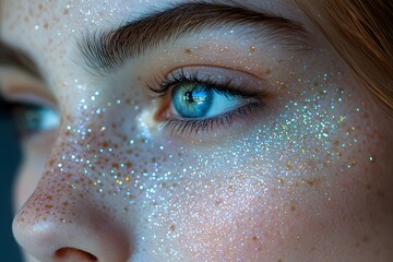 Cosmic Beauty Blending with Human Features   Surreal Portrait of a Captivating Woman