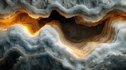 Obraz premium Abstract Rock Formation: Layers of Time and Light