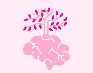 Self care love mental health illustration