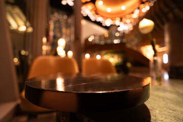 table in the restaurant