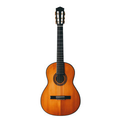 Obraz premium Classic Guitar on a Black Background on transparent background