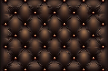 Fototapeta premium A brown background with a pattern of brown squares with a black center