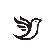  Bird silhouette icon vector symbol design illustration