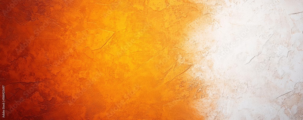 Poster Grungy abstract background idea. A vibrant gradient of orange and white textures for creative design projects.