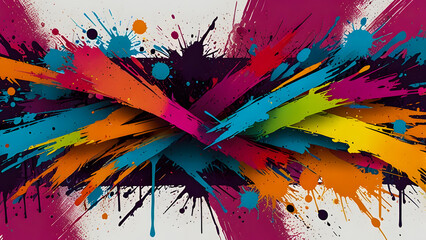 A contemporary abstract painting that showcases the expressive nature of abstract expressionism. The artist has used bold brushstrokes and vibrant colors to create a sense of spontaneity and freedom.