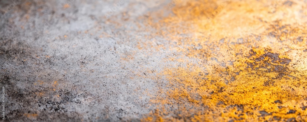 Poster Grungy abstract background idea. Abstract texture with gray and orange hues, perfect for background use in various designs.