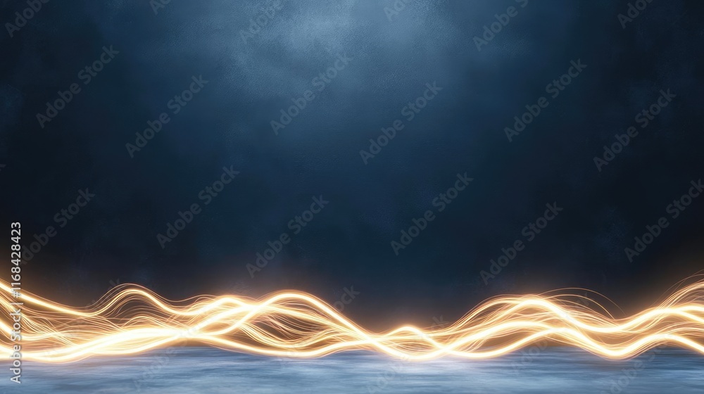 Poster Chalkboard abstract background idea. Abstract background with glowing lines and dark tones for creative projects.