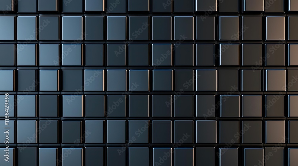 Poster Grid abstract background idea. Abstract pattern of dark tiles arranged in a modern geometric layout for creative use.