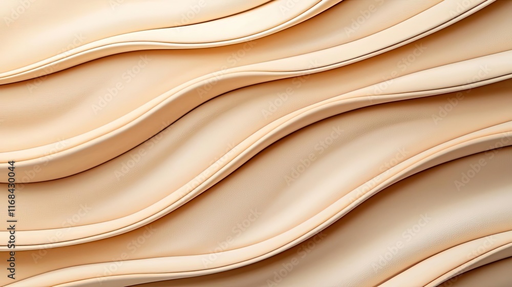 Poster Velvet abstract background concept. Abstract wavy texture with smooth curves for modern design.