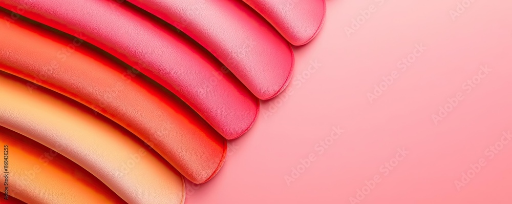 Poster Velvet abstract background concept. Vibrant waves of colorful gradients in shades of red and pink create a stunning visual effect.