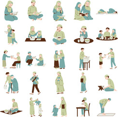 Ramadhan Character Illustration