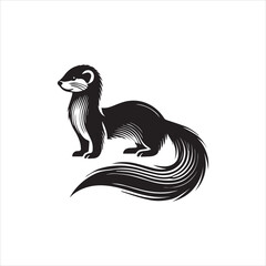 Mongoose Silhouette Vector	