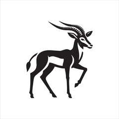 illustration of a silhouette of a deer