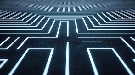 Chalkboard abstract background idea. Futuristic neon circuit design on a dark surface for tech backgrounds.